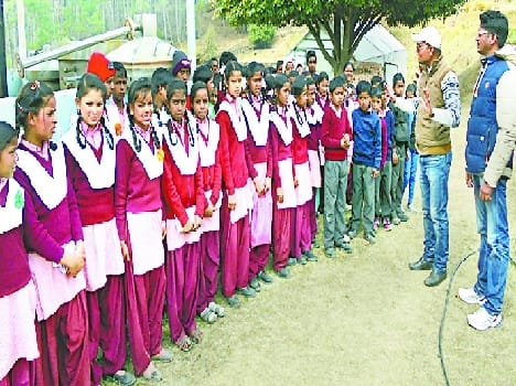 Information given to children aromatic plants